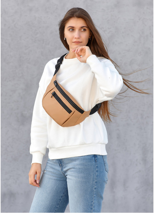 Сумка на пояс бананка Sambag Tirso LCH бежева