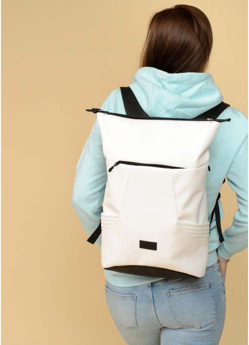 Рюкзак ролл Sambag унисекс RollTop KQN белый
