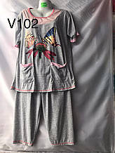 Жіноча піжама (р.XL-5XL) купить оптом