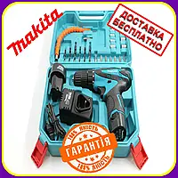 Шурупокрут акумуляторний MAKITA DF330DWE 12 V 2 A/h Li-Ion з набором Шурупокрут макіту акумуляторний 12 вольтів