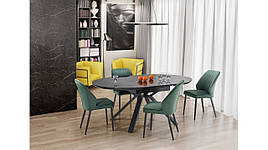 Стіл розкладний Vertigo 130-180x130 чорний Halmar