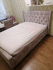 Двоспальне ліжко в тканині з шухлядами Джолі L 013, фото 2