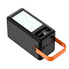Портативний акумулятор павербанк Power Bank Viva 120000 mAh LED lamp Black, фото 2