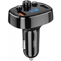 FM-трансмітер XO BCC03 Car Charger Bluetooth+QC3.0 18W Black (BCC03) (Код товару:26286)