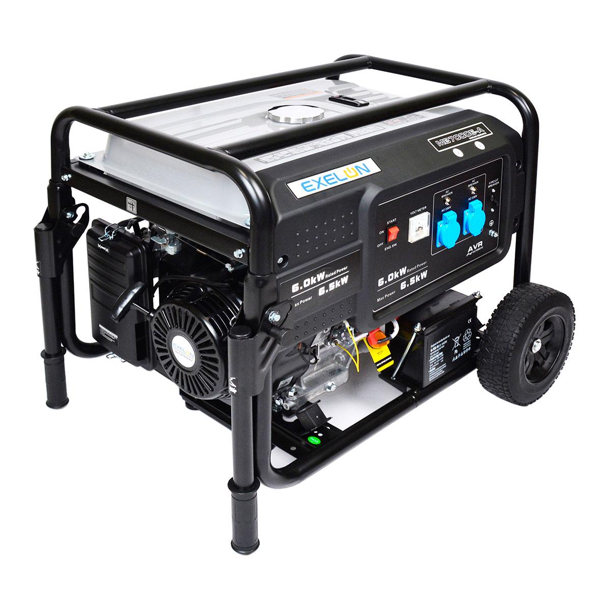 Бензиновий генератор Exelon MB7000E-A 6.0/6.5 кВт, фото 1
