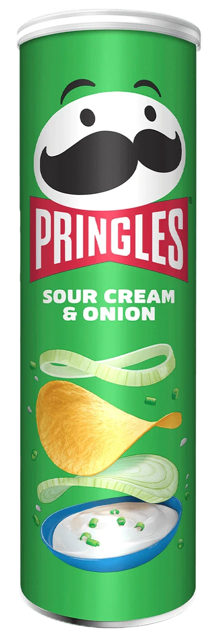 Чіпси картопляні Pringles Sour Cream&Onion, 165г