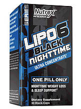 Жироспалювач Nutrex Lipo 6 Black NightTime Ultra Concentrate 30 caps