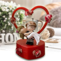 Фигурка с подсветкой жених и невеста, Подарочный набор на день влюбленных, Декоративная статуэтка