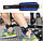 Спортивна манжета Aolikes на ногу для тяги на тренажері у чорно-синьому кольорі 1 шт., фото 2