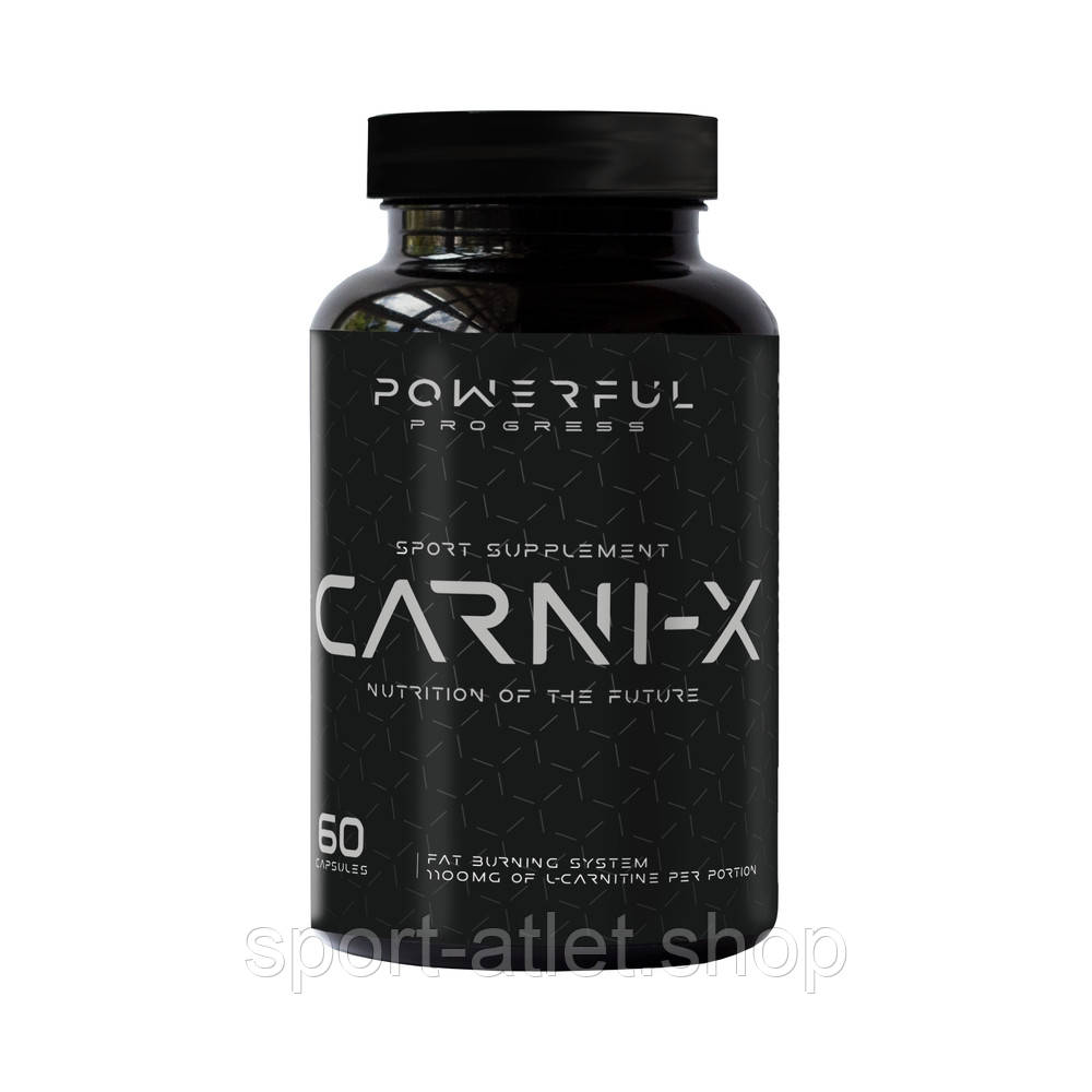 Жироспалювач Powerful Progress Carni-X, 60 капсул, фото 1