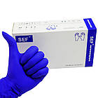 Нітрилові медичні рукавички, нестерильні, 100 шт (50 пар), SEF, фото 8