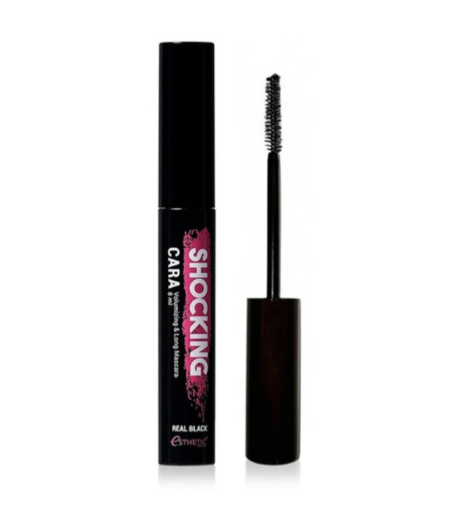 Туш для вій чорна ESTHETIC HOUSE Shocking Cara Volumizing & Long Mascara Real Black, 8 мл