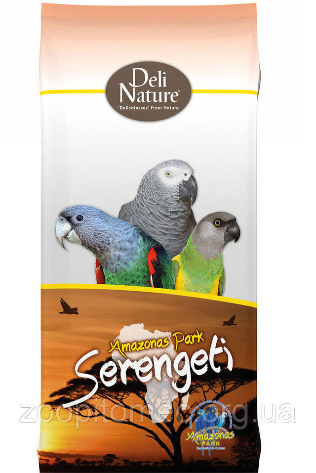 Корм для середніх,великих папуг DELI NATURE 20 AMAZONAS PARK SERENGETI 15 кг