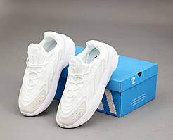 Повсякденні кросівки Adidas Ozelia на кожен день чоловічі та жіночі (чорні/сірі/білі/бежеві) Білий, 45
