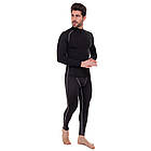 Спортивна футболка чоловіча Zelart Lidong 507 розмір 2XL (180-185 см) Black-Grey, фото 8