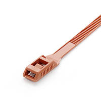 Стяжка кабельна з низьким профілем замку 8x400 бежевий (100шт) APRO