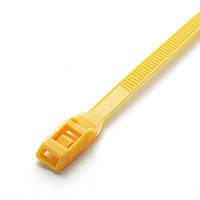 Стяжка кабельна з низьким профілем замку 8x400 жовтий (100шт) APRO