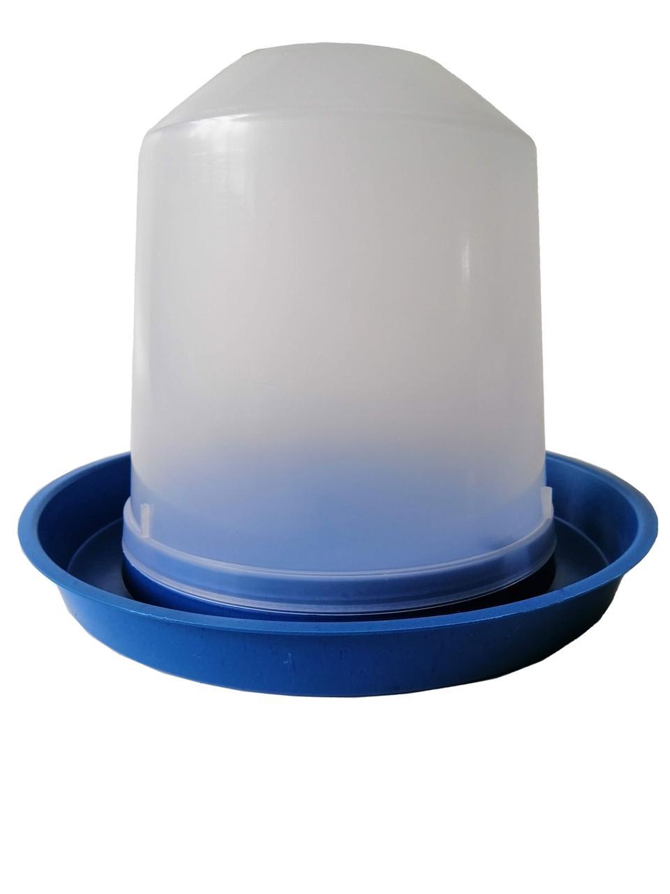 Вакуумна поїлка 5 літрів для птахів (курей, курчат, перепелів, індиків, бройлерів, качок, гусей) із засувкою