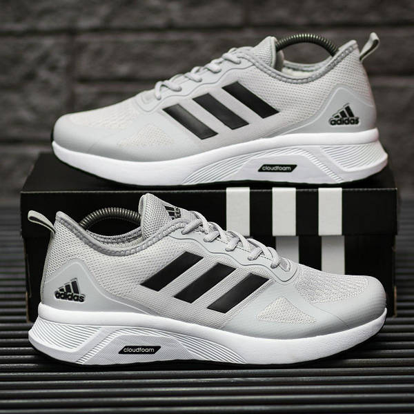 Adidas Cloudfoam Grey Black White 10751