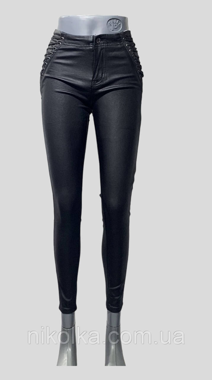 Брюки шкірзам жіночі оптом, XS-XL рр., арт. S9039-13