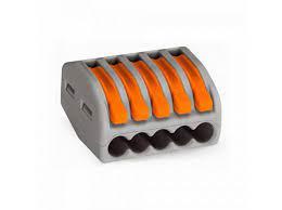 WAGO Коннектор на 5 контактов Сірий (50шт), фото 1