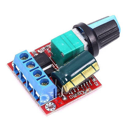 ШІМ регулятор оборотів двигуна постійного струму PWM DC 4,5-35В 5А, фото 1