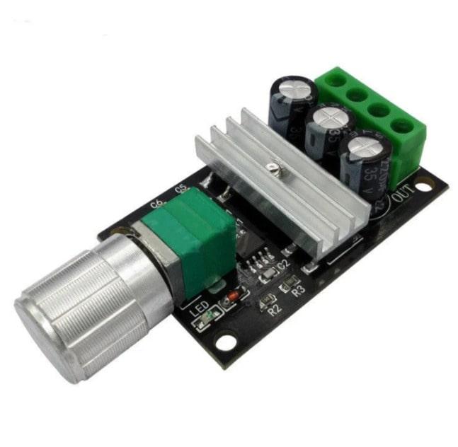ШІМ регулятор оборотів двигуна постійного струму (PWM DC 6-28В 3А)