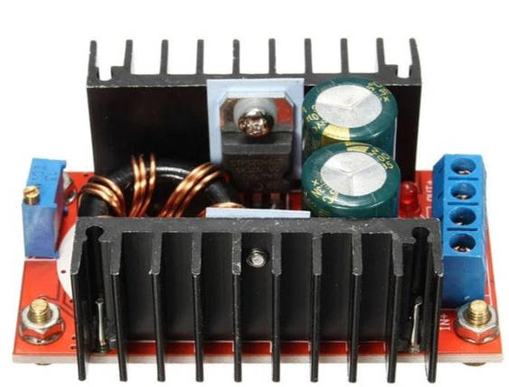 Підвищуючий перетворювач, модуль DC-DC 150Вт (від 10-32В до 12-35В), фото 1