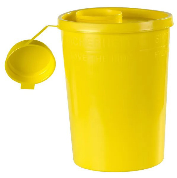 Ящик з голками 2,5 л жовтий