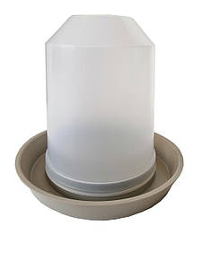 Поїлка бункерна з засувкою для птиці на 1 л для птахів (курей, курчат, перепелів, індиків, бройлерів)