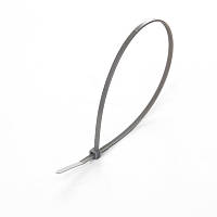 Стяжка кабельна 4x300 сіра (для ковпаків авто) (пач 100шт) APRO