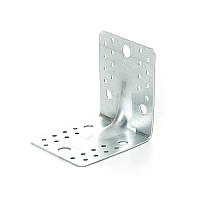 Кутник універсальний з посиленим ребром 90х90х65х2.0мм оц. (пачка, кратно 10шт) APRO