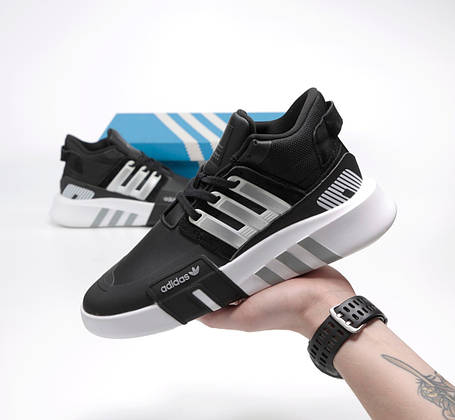 Чоловічі Кроссовки Adidas Equipment ADV 91/18 Black / Адидас Эквипмент АДВ 91/18 Черные с Белым, фото 1