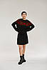Костюм "Меланка" з міні спідницею (чорний), фото 7