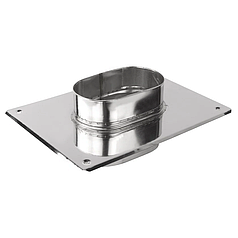 Закінчення димоходу овальне 100х200 мм 0,5 мм Aisi 304 Stalar (70506)