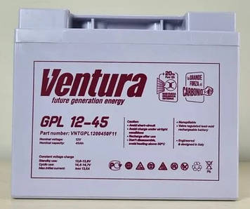 Акумулятор Ventura GPL 12-45 (12V-45 ah, 12В-45 А·год)
