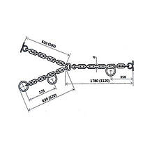 Ланцюг трикінцевий 5 мм для прив'язі ВРХ, фото 2