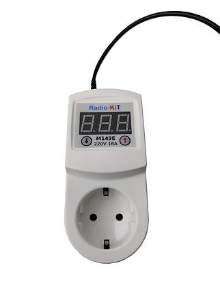 Цифровий Терморегулятор AC220V "Термодаллас" M149E 3.5KW, фото 1
