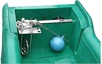 Групова поїлка для тваринництва з підігрівом на 120 літрів., фото 4