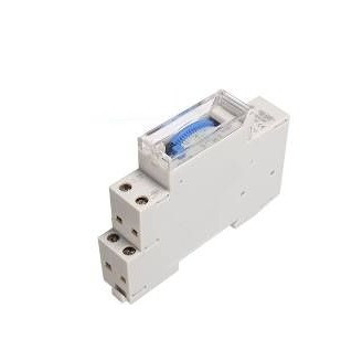 Таймер Lemanso на DIN-рейке механический 16A-1NO+1NC (LM6354)