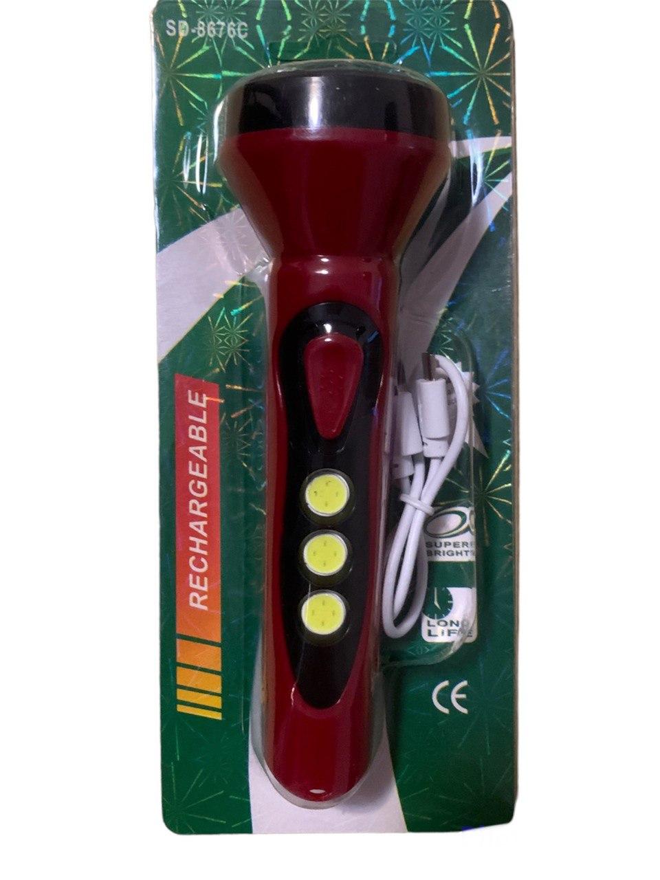 Аккумуляторный ліхтарик 2 в 1 SD-8676C