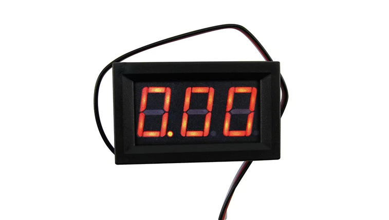 Цифровий вольтметр DC 4,5-120 (Червоні цифри), фото 1