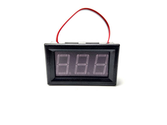 Цифровий вольтметр DC 4,5-120 (Червоні цифри), фото 2