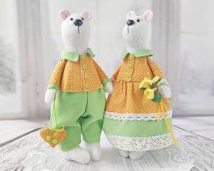 Іграшки інтер'єрні в стилі тильда Ведмеді