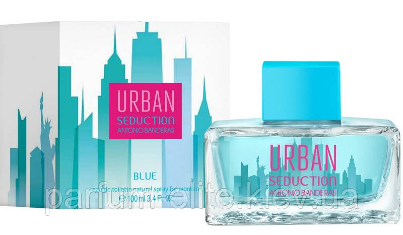 Жіноча туалетна вода Antonio Banderas Urban Blue Seduction For Women 100ml, фото 1