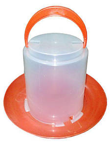 Вакуумна поїлка на 3 л для птахів (курей, курчат, перепелів, індиків, бройлерів, качок, гусей).