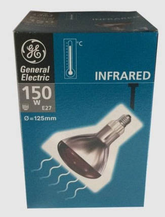 Інфрачервона лампа 230V, 250W E27/5000h, General Electric(Угорщина), фото 3