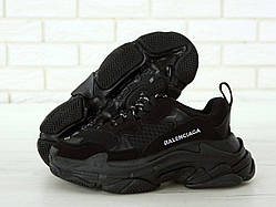 Жіночі кросівки Balenciaga Triple S Trainers Triple Black