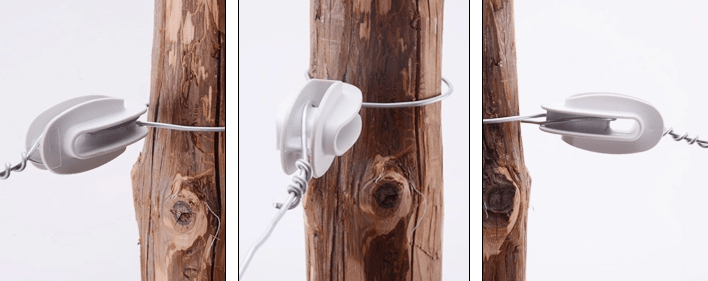 Кутовий натяжний ізолятор для троса, фото 2