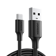 Кабель USB на Type-C для швидкої зарядки UGREEN 3А Cable Nickel Plating 2м (чорний) US287, фото 2